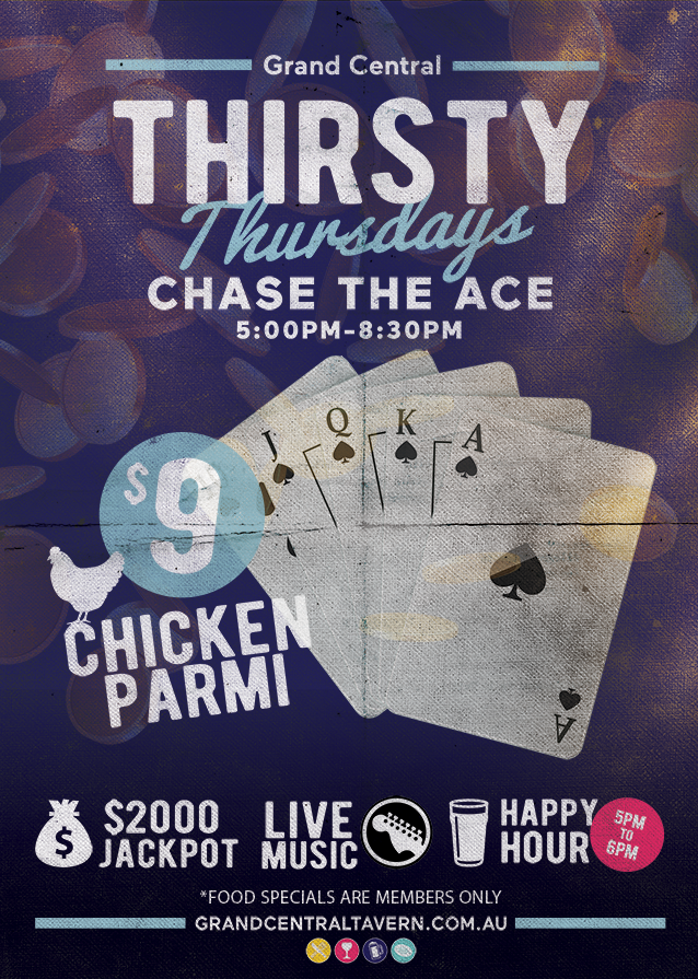 chase the ace grand central poster
